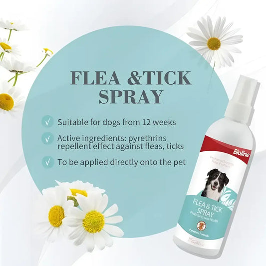 Bioline flea and tick spray 175ml