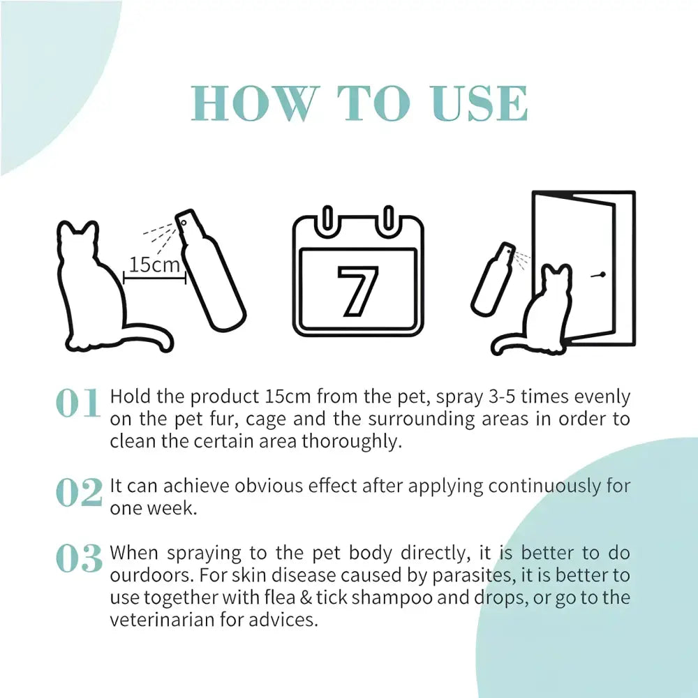 Bioline flea and tick spray for cat 175 ml ml