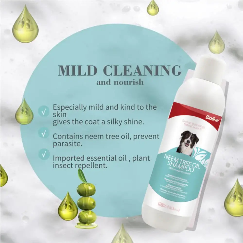 Bioline neem tree oil dog shampoo volume - 1l - 1l