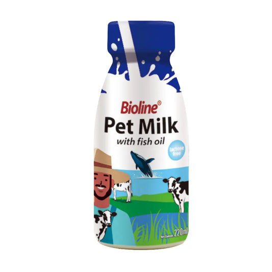 Bioline pet milk with fish oil for cats & dogs – 220ml