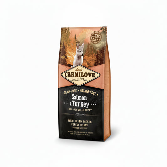 Carnilove salmon & turkey for large breed puppy – dry dog food