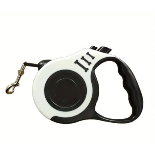 Durable double switch retractable pet leash for dogs and cats