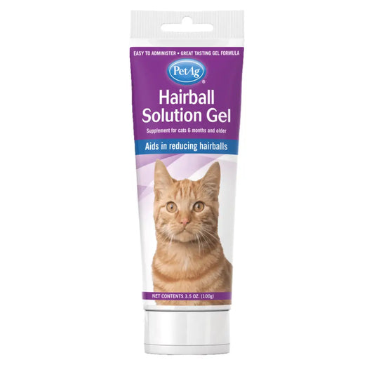 Hairball solution gel supplement for cats