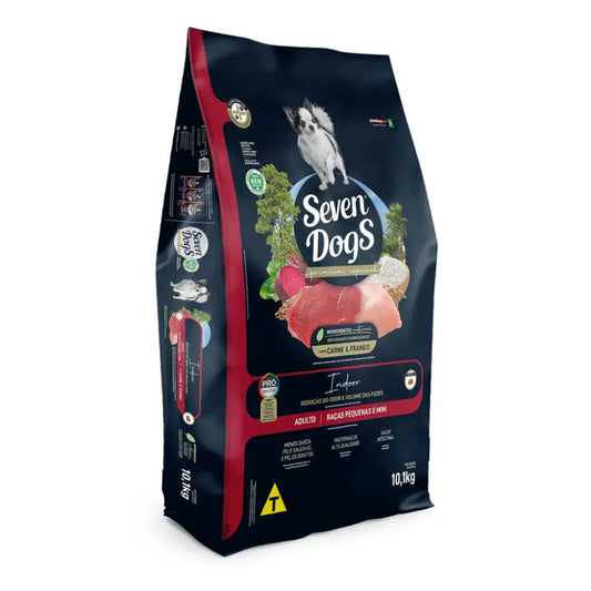 Seven dogs dog food for adult small & mini breeds – beef chicken 10.1kg