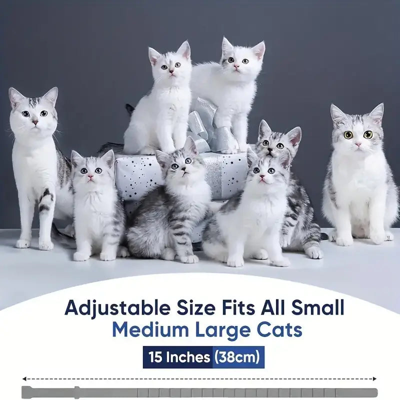 Adjustable calming collars for cats with clinically proven protection