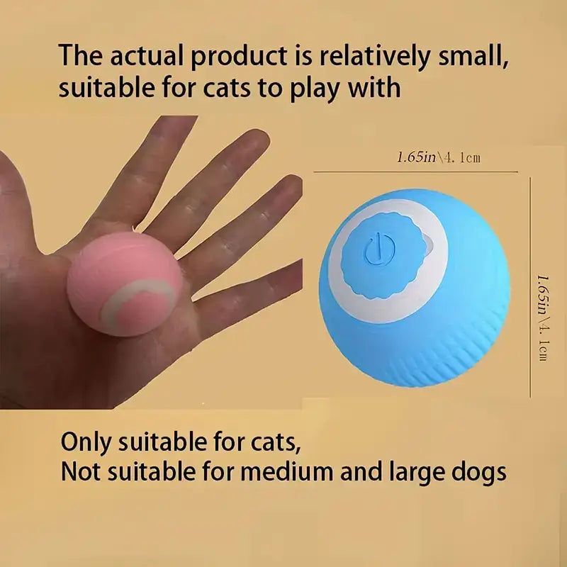 Automatic cat teaser rolling ball