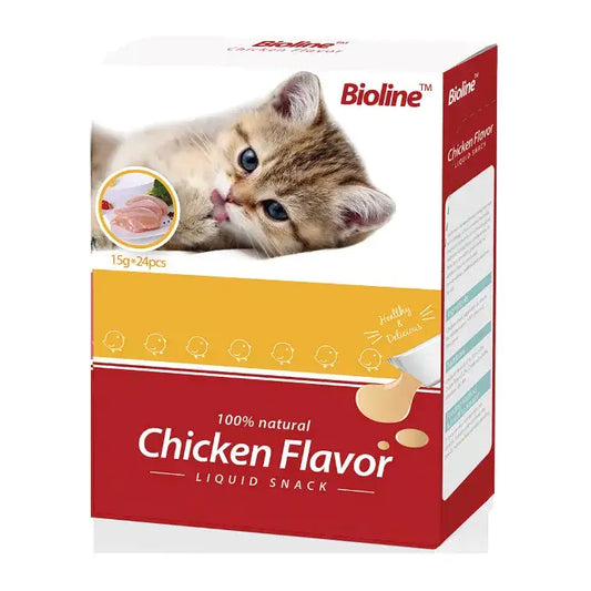 Bioline cat treats 15g x 24 flavor - chicken