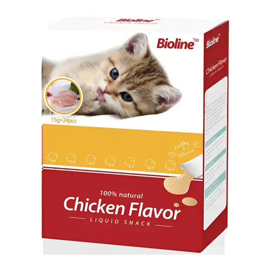 Bioline cat treats 15g x 24 flavor - chicken