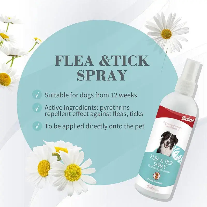 Bioline flea and tick spray 175ml