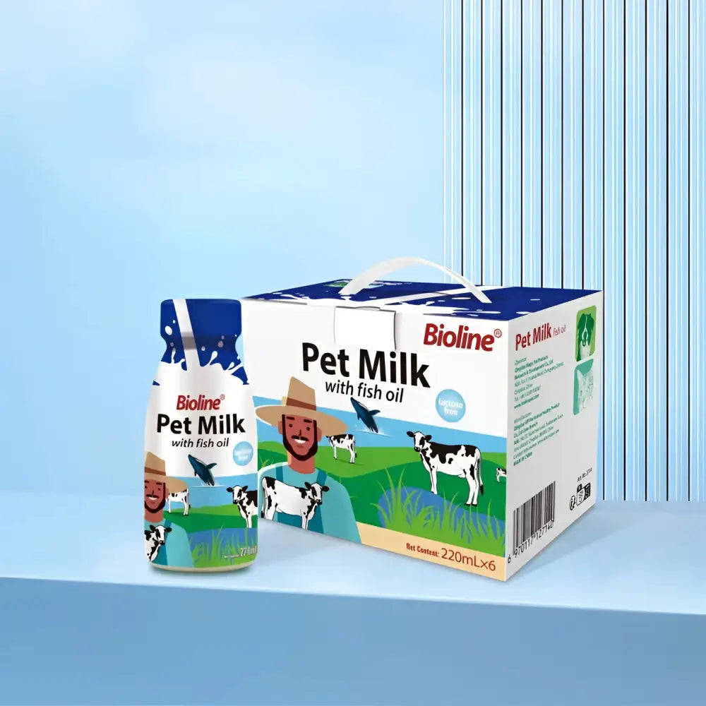 Bioline pet milk with fish oil for cats & dogs – 220ml
