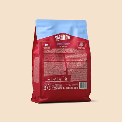 Carnilove active salmon & turkey for adult all breeds dry cat food