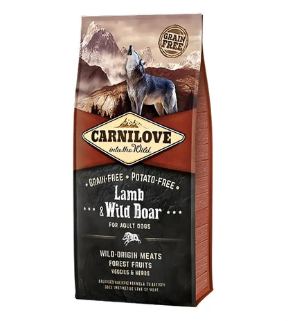 Carnilove lamb & wild boar adult dog dry food