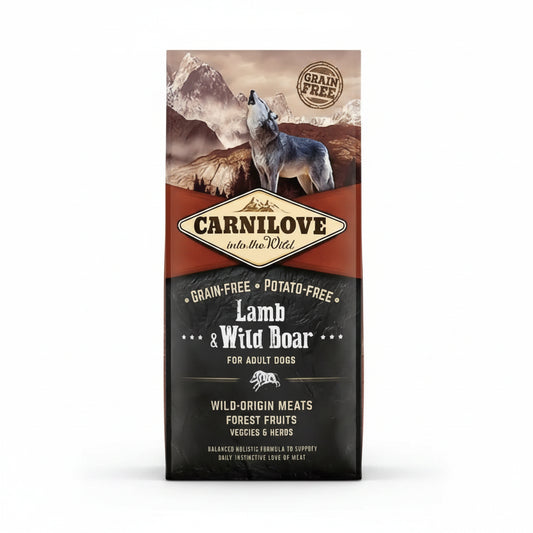 Carnilove lamb & wild boar adult dog dry food