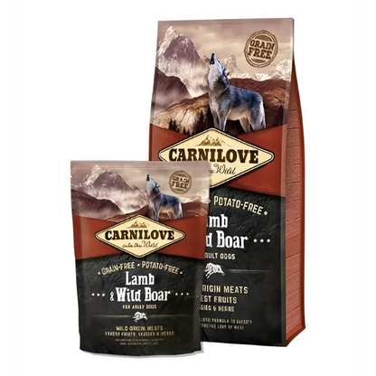Carnilove lamb & wild boar adult dog dry food