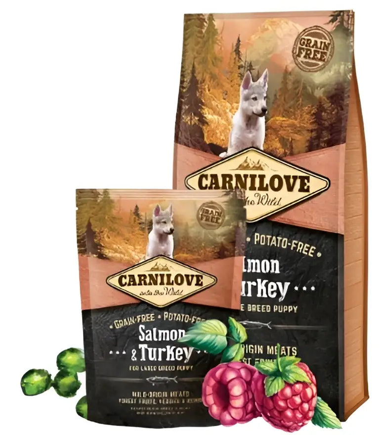Carnilove salmon & turkey for large breed puppy – dry dog food