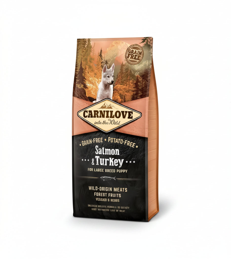 Carnilove salmon & turkey for large breed puppy – dry dog food
