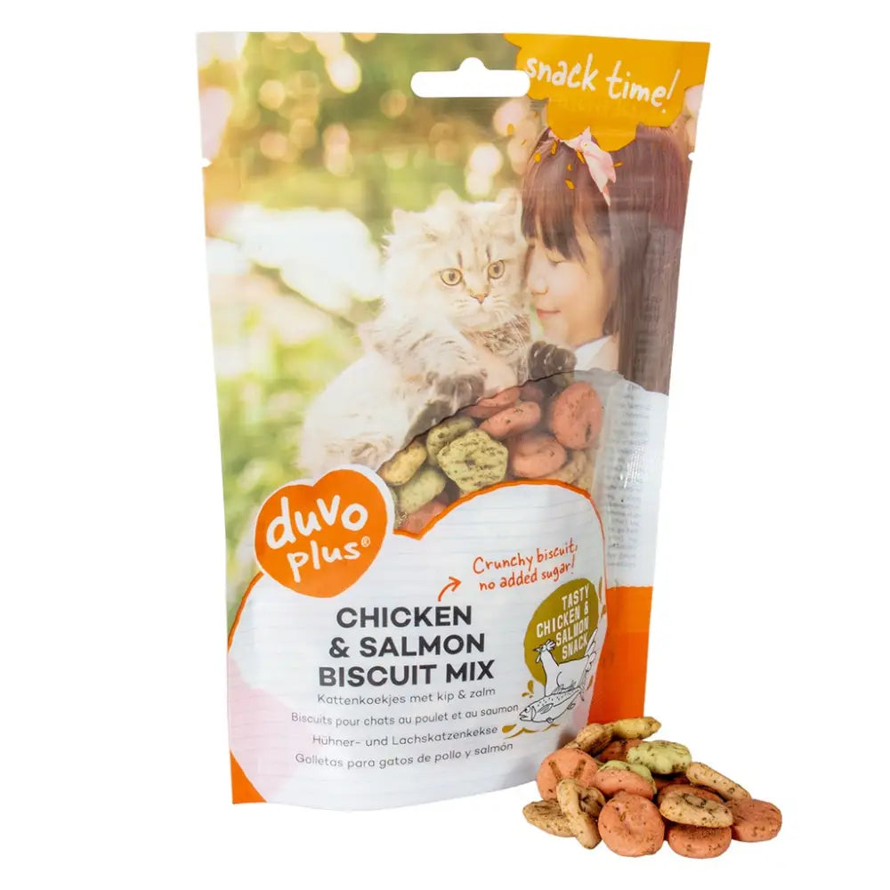 Duvo chicken & salmon biscuit mix for cats 50g