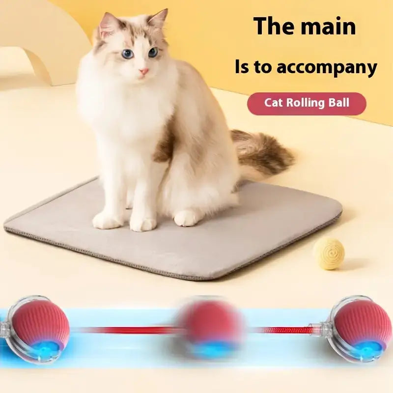 Interactive electric cat toy red