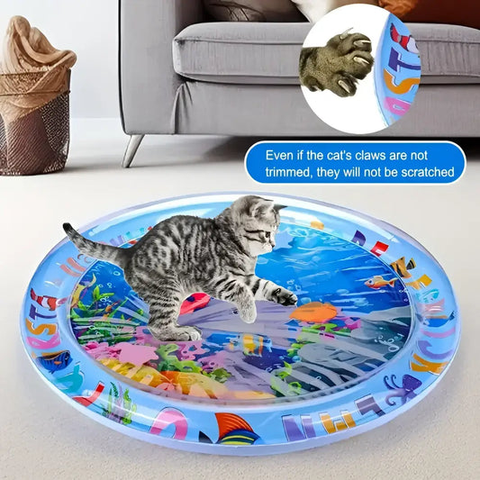 Interactive summer splash water mat for cats interactive summer splash water mat for cats