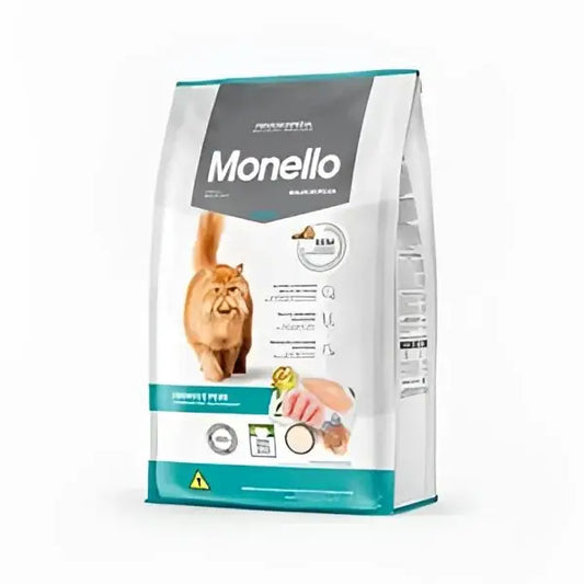 Monello adult cat dry food hairball (chiken and fish flavor) 1kg