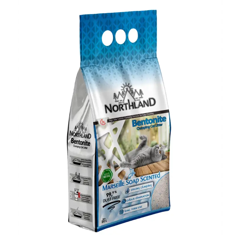 Northland bentonite clumping cat litter - marseille soap [volume - 20l]