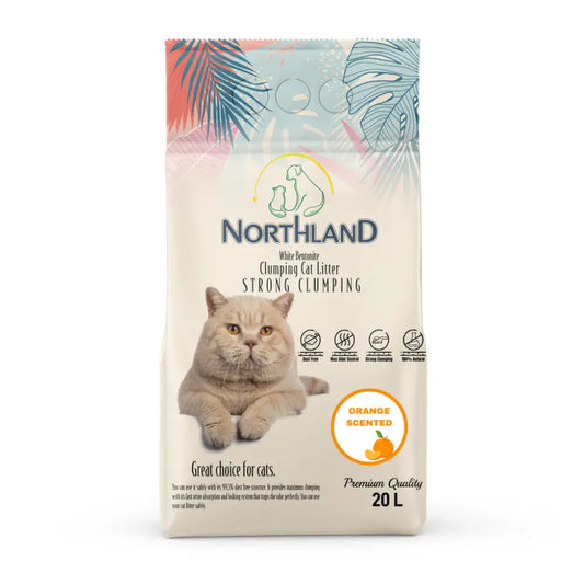 Northland bentonite clumping cat litter - orange [volume - 20l]