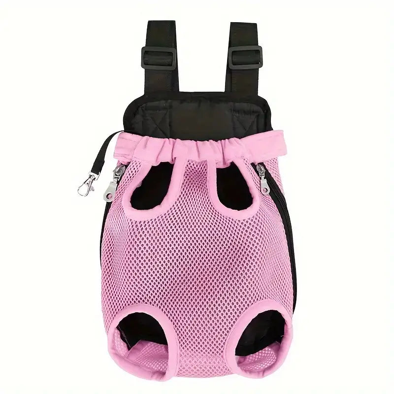 Pet carrier backpack for cats and small dogs pink