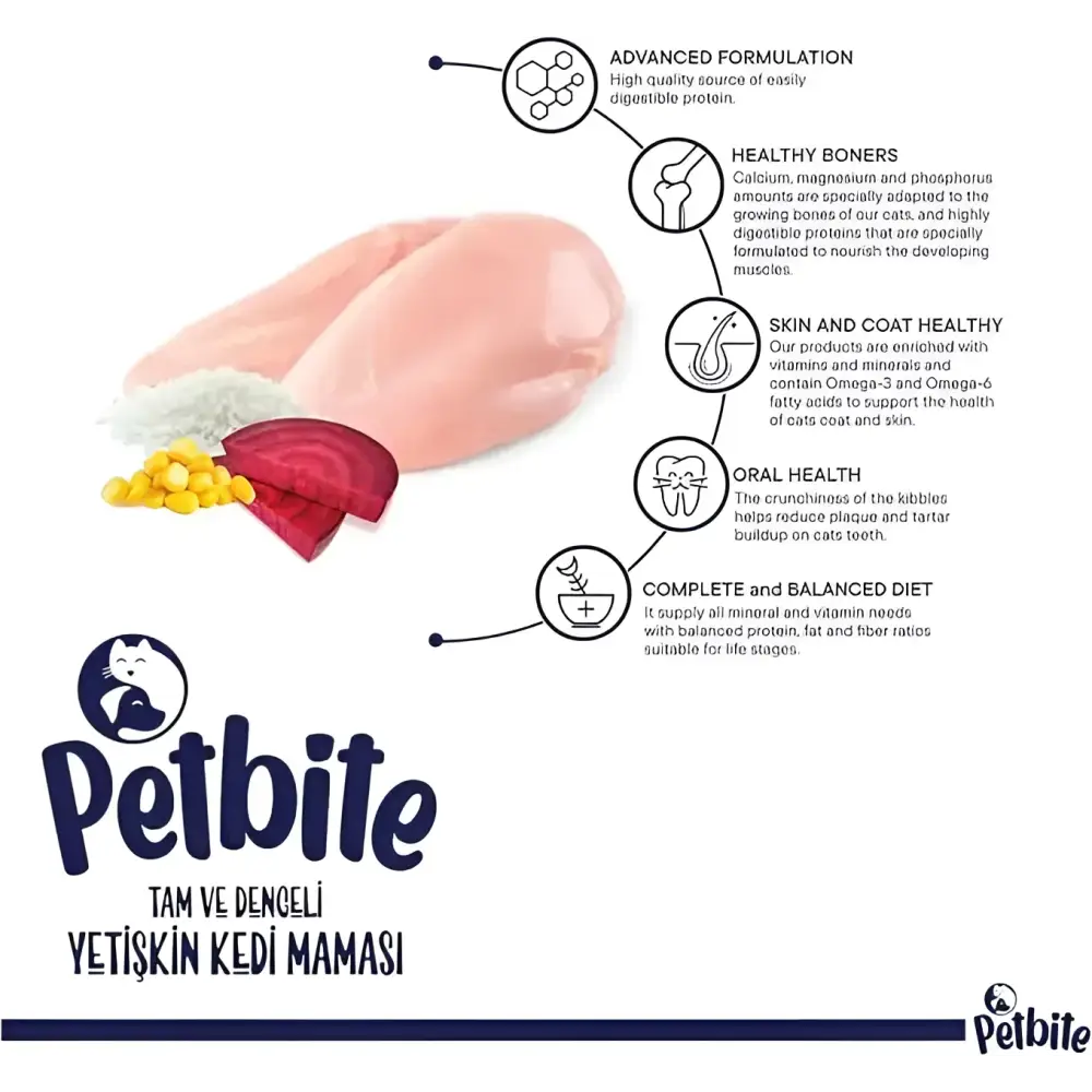 Petbite cat food 7kg
