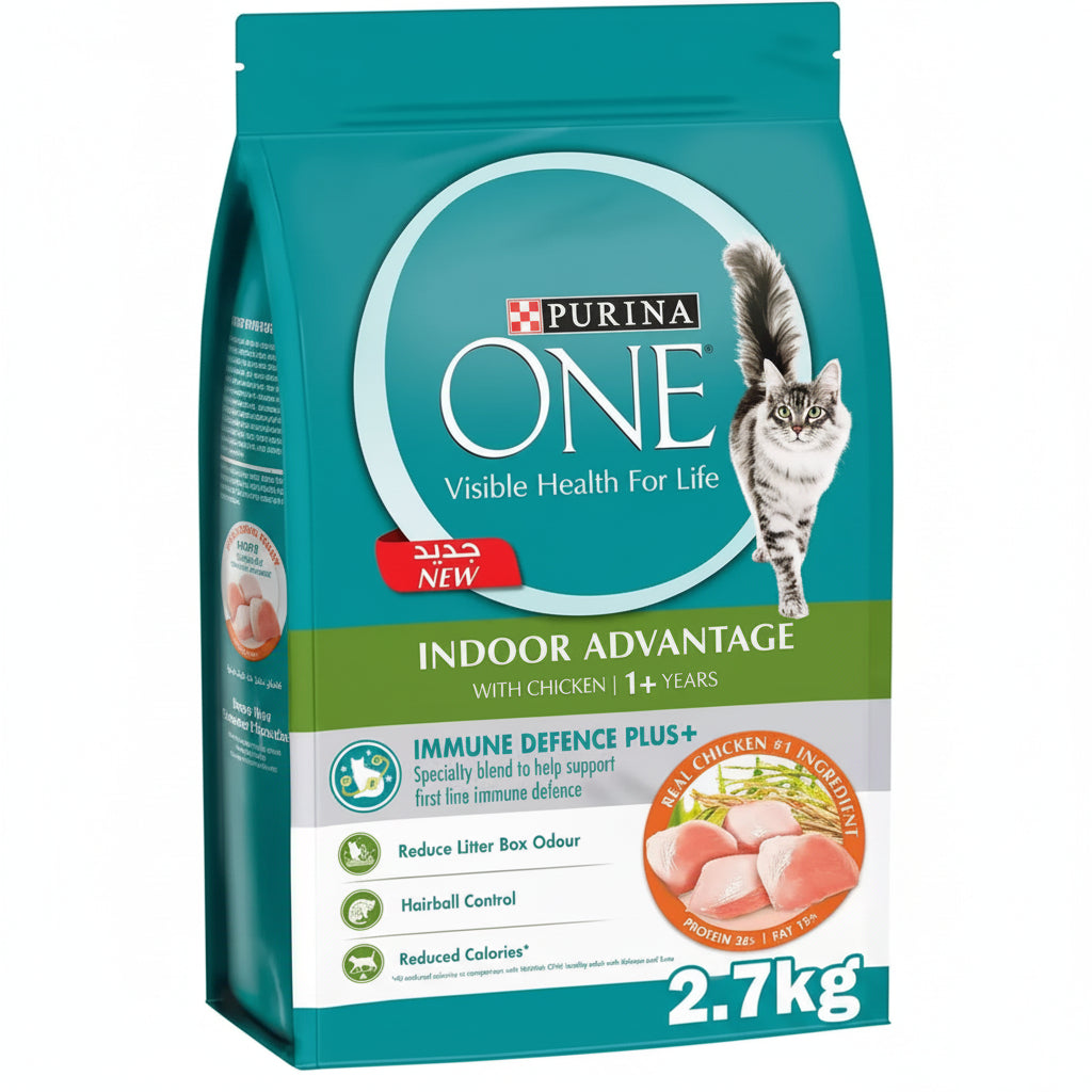 Purina one indoor advantage cat dry food - chicken