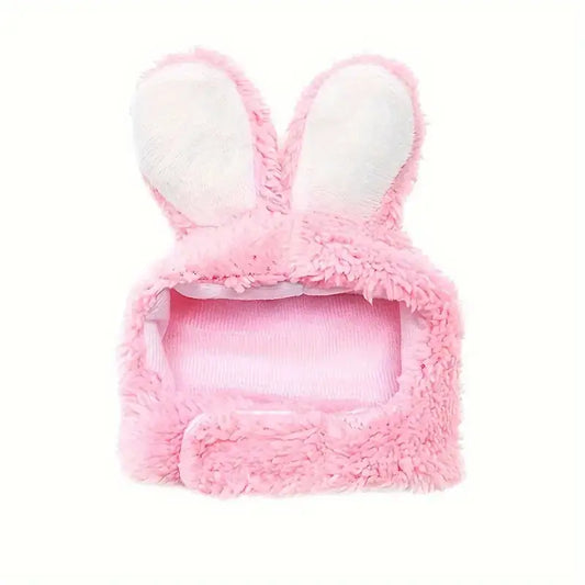 Rabbit ears hat for cats and small dogs halloween costume accessory pink