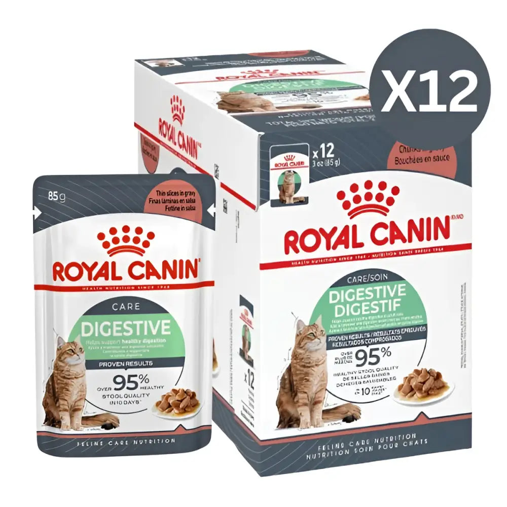 Royal canin digest sensitive chunks in gravy adult wet cat food | 85g×12