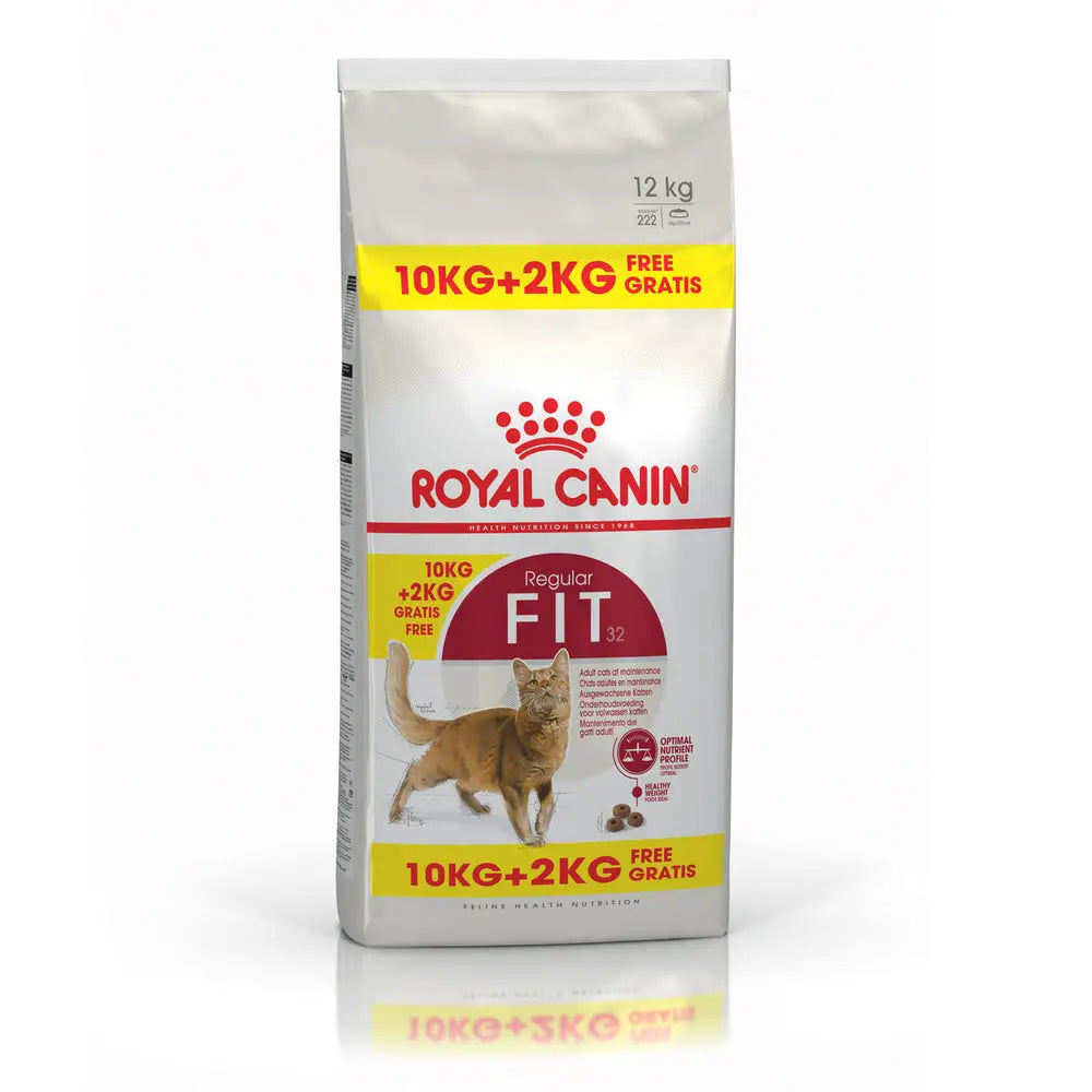 Royal canin feline health nutrition fit 32 10 + 2kg dry cat food