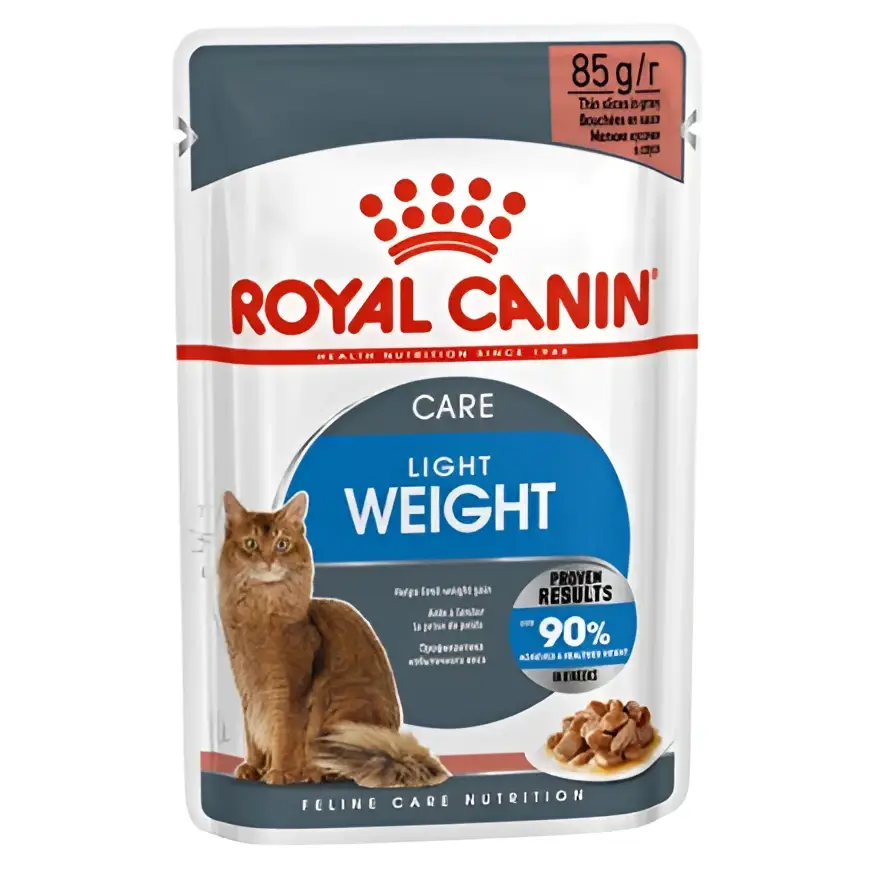 Royal canin light weight care in gravy adult wet cat food | 85g × 12