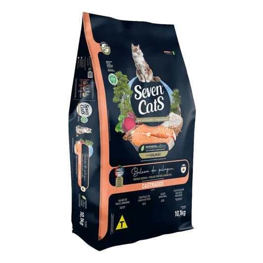 Seven cats cat food for sterilized – salmon [coat beauty] 10kg + 100g