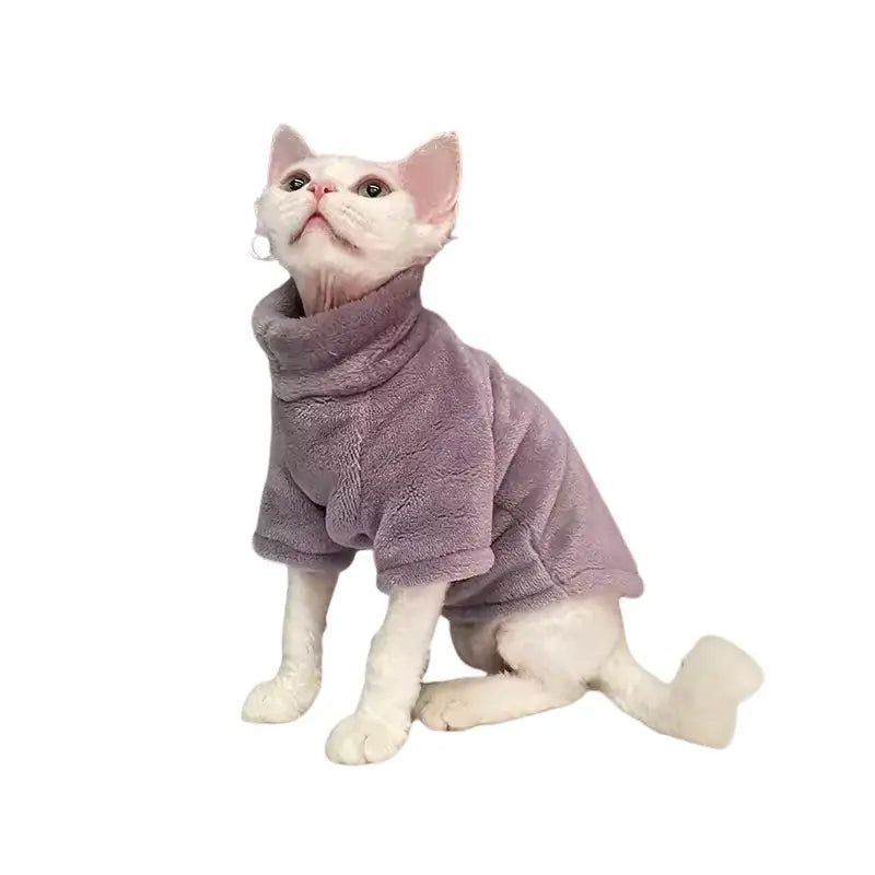 Sphynx cat sweater - stylish kitten hoodie & pet jumpsuit apparel