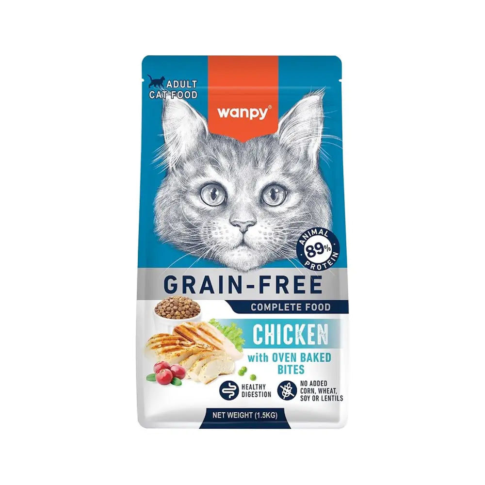 Wanpy grain free complete food for adult cat |chicken recipe