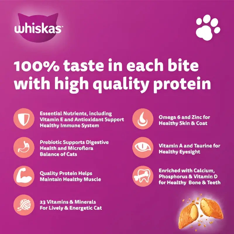 Whiskas tuna & salmon adult dry cat food