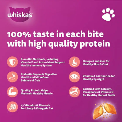 Whiskas tuna & salmon adult dry cat food