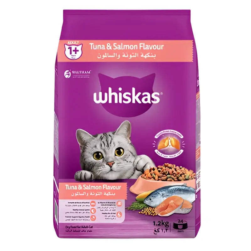 Whiskas tuna & salmon adult dry cat food